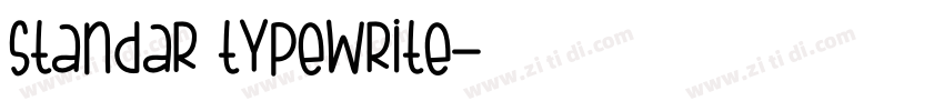 standar typewrite字体转换